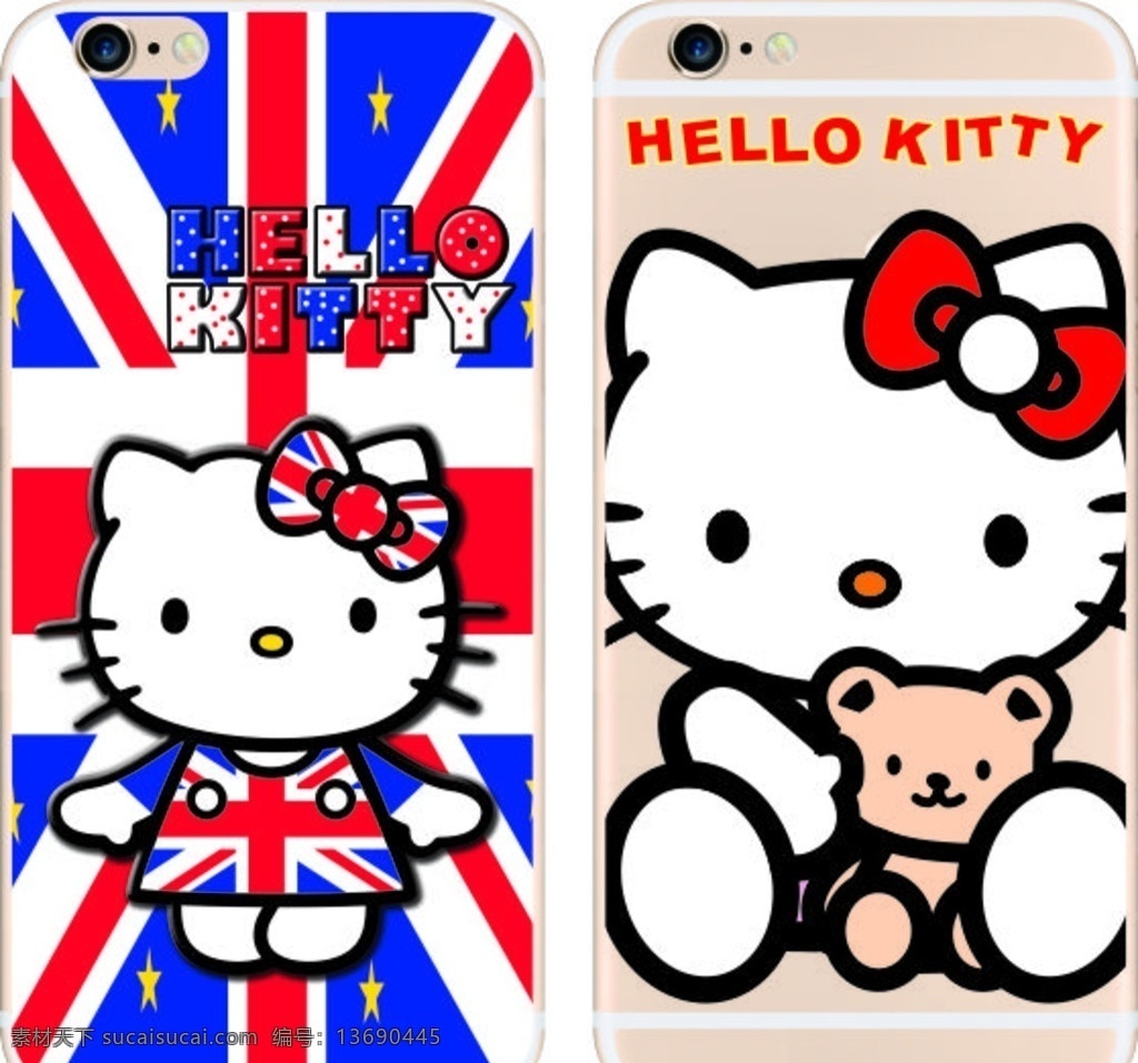 彩绘手机壳 iphone 打印 彩印 时尚 kt猫 卡通猫 sky