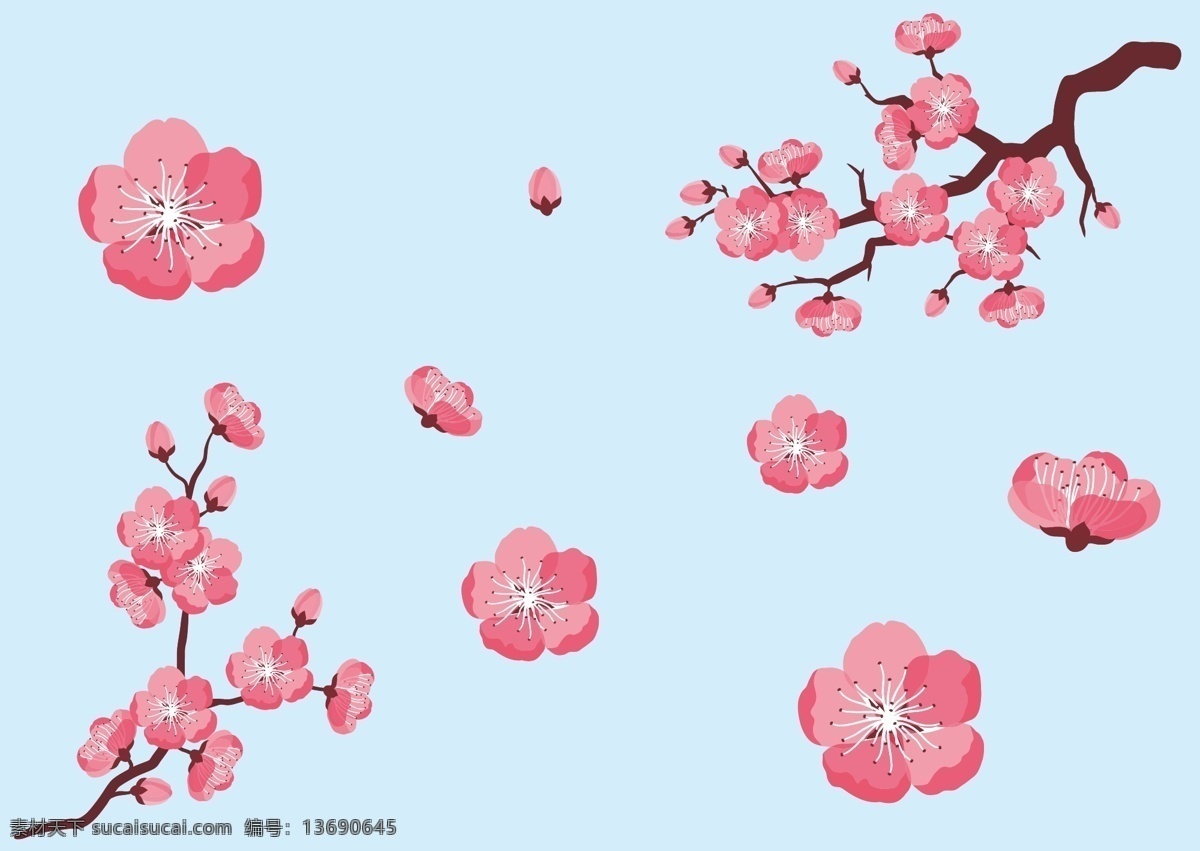 粉色桃花 粉色 矢量素材 花 花瓣 创意 简约 美丽 好 花草 桃花矢量素材 桃花模板下载 桃花 春季精美 花卉 时尚花纹 底纹背景 底纹边框 花边花纹