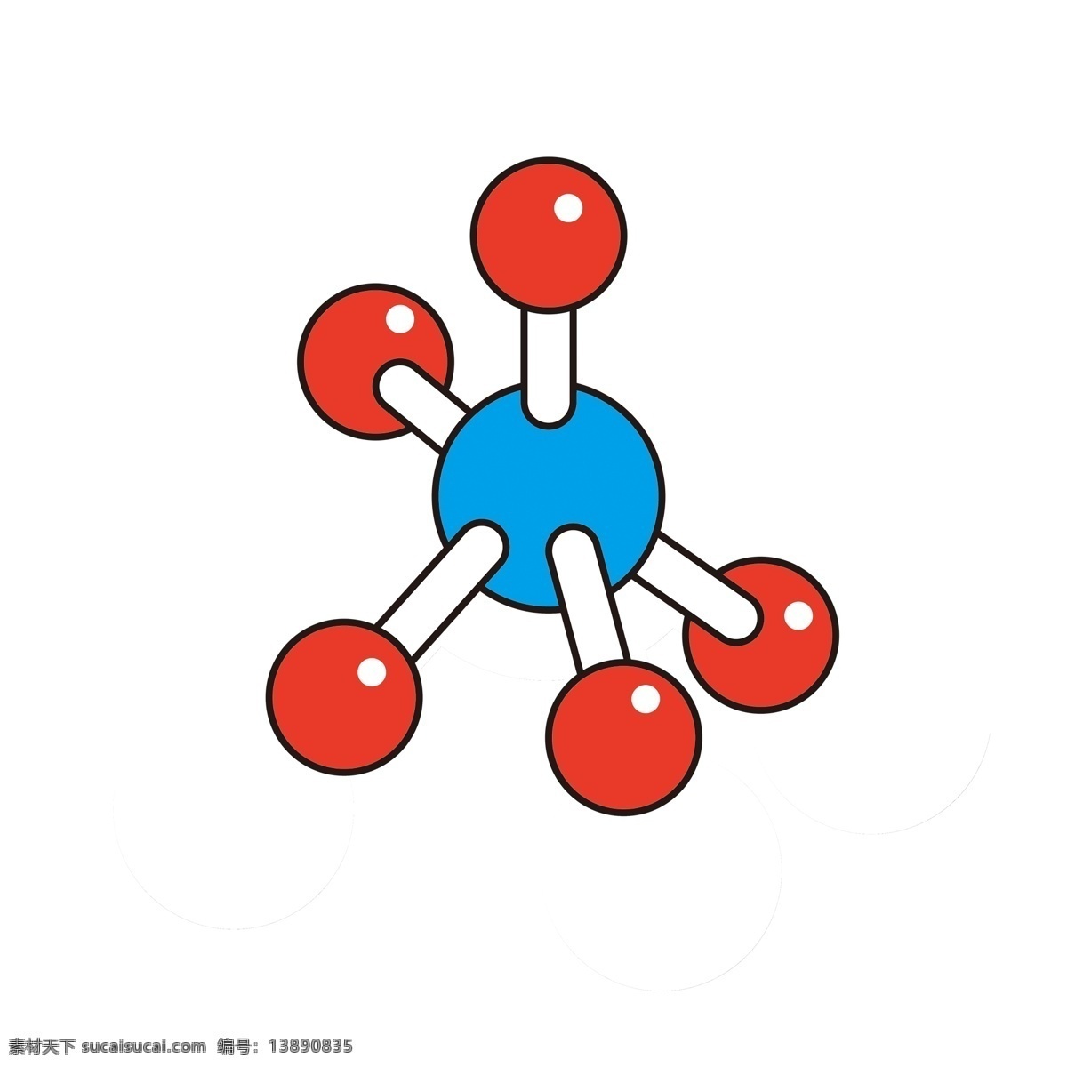 科学 分子 模型 插画 彩色分子 化学分子 化学 化学分子链 科技 结构 医学 生物 分子模型
