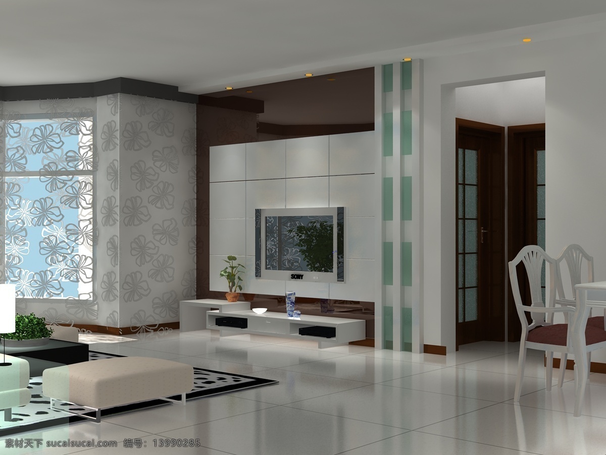 3d设计 3d作品 茶几 电视 家装 家装效果图 盆景 效果图 设计素材 模板下载 室内装修 室内设计 椅子 台灯 落地窗户 装修 装饰 家居装饰素材