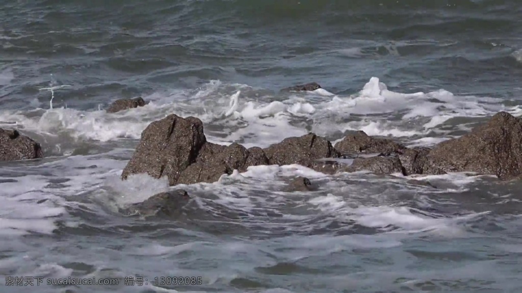 视频背景 实拍视频 视频 视频素材 视频模版 水浪 风景 石头 石头视频 水浪风景