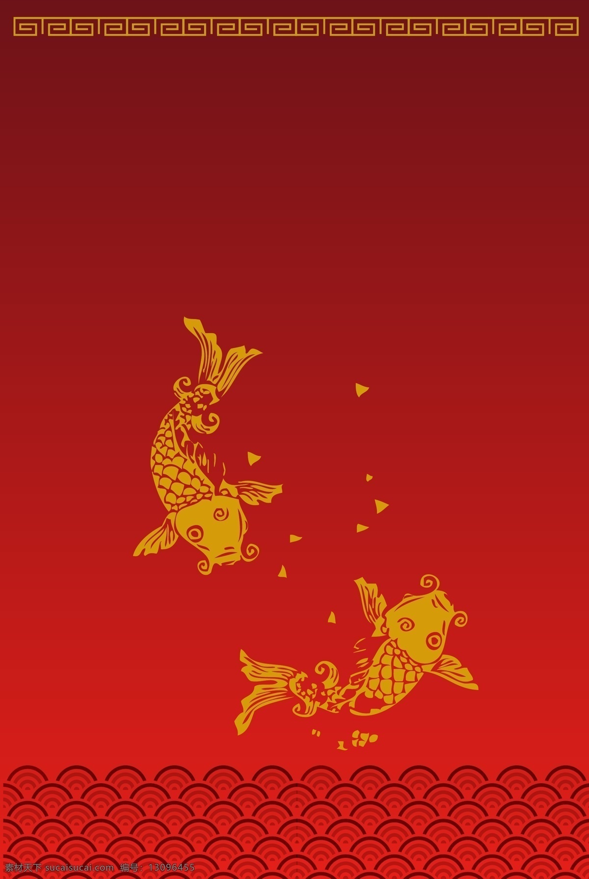 古典 古风 中国 风 金鱼 背景 中国风海报 中国风图片 中国风素材 红色 中国风底图 时尚中国风