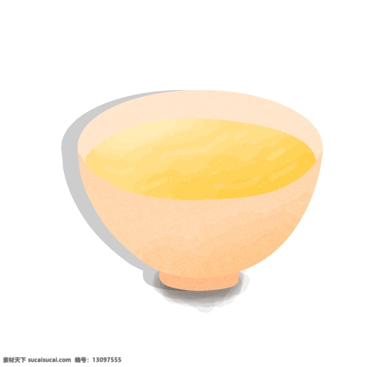 手绘 碗 美味 豆浆 插画 元素 卡通 美食