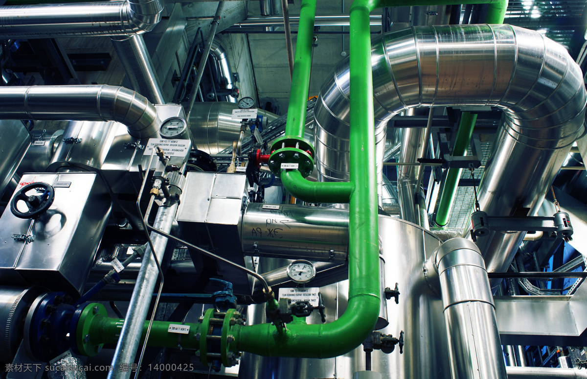绿色 管道 金属 工业 采油 石油 工业生产 现代科技