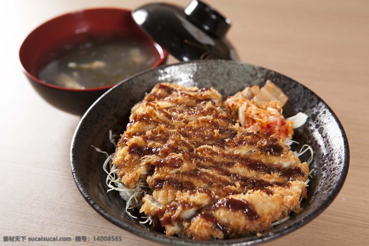 猪排盖饭 猪排 盖饭 日本料理 日式 炸猪排 餐饮美食 传统美食