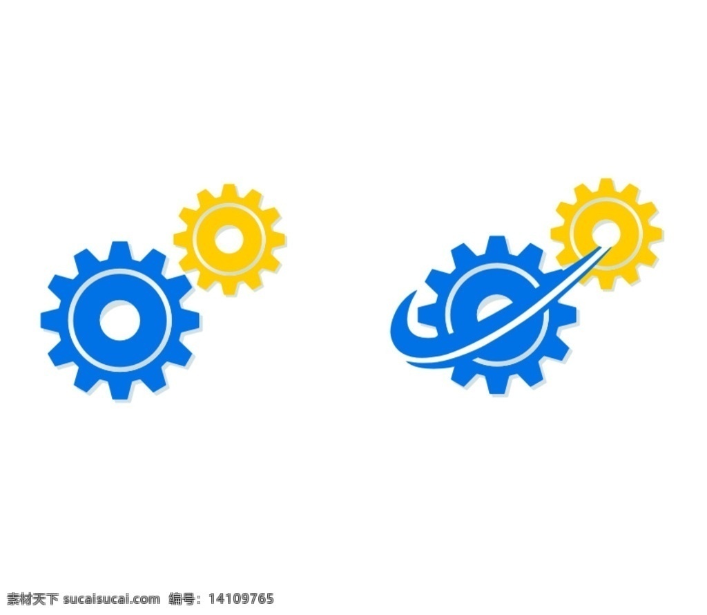 传动 logo 标志 齿轮 矢量 logo设计