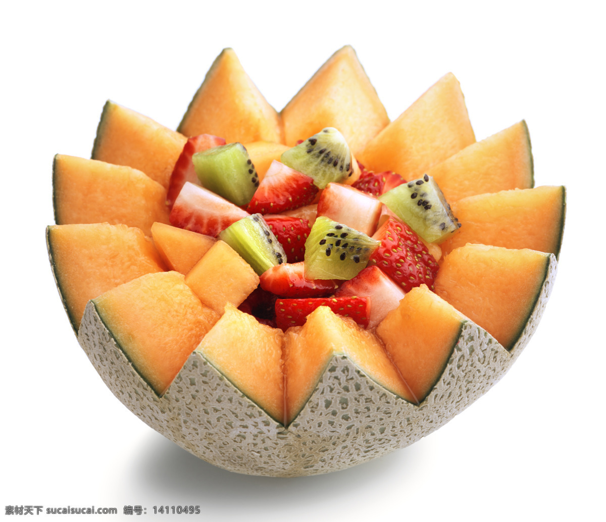 水果 沙拉 新鲜水果 果实 水果沙拉 猕猴桃 哈密瓜 草莓 葡萄 美食 美味 水果图片 餐饮美食