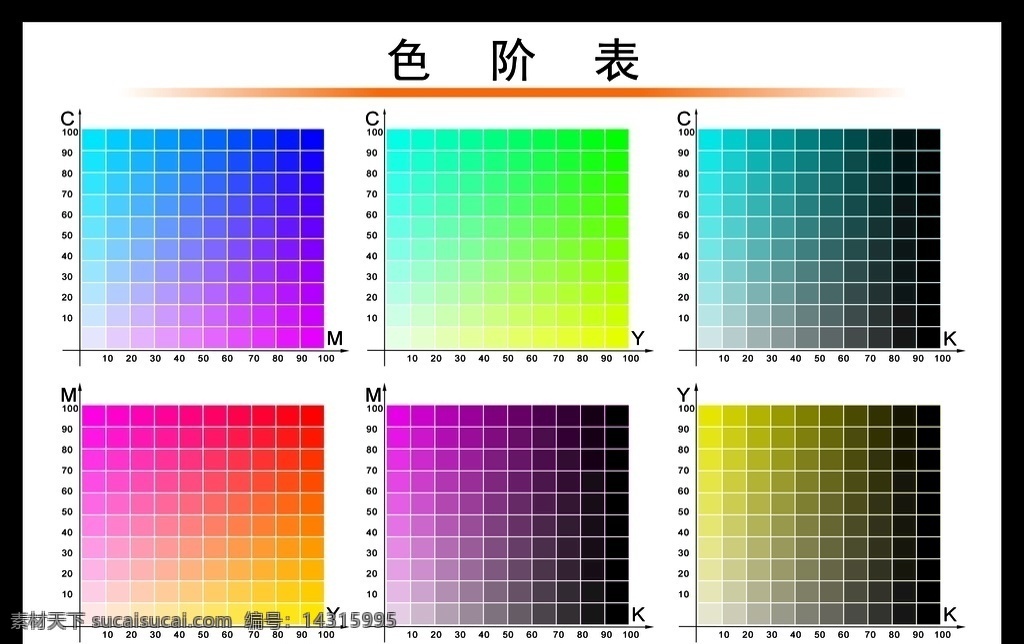色 阶 表 平面设计 色差参考表