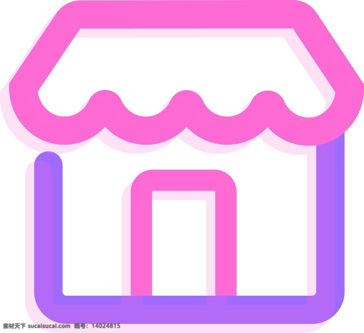 粉 紫色 荧光 商店 矢量 图标 粉紫色商店 荧光商店