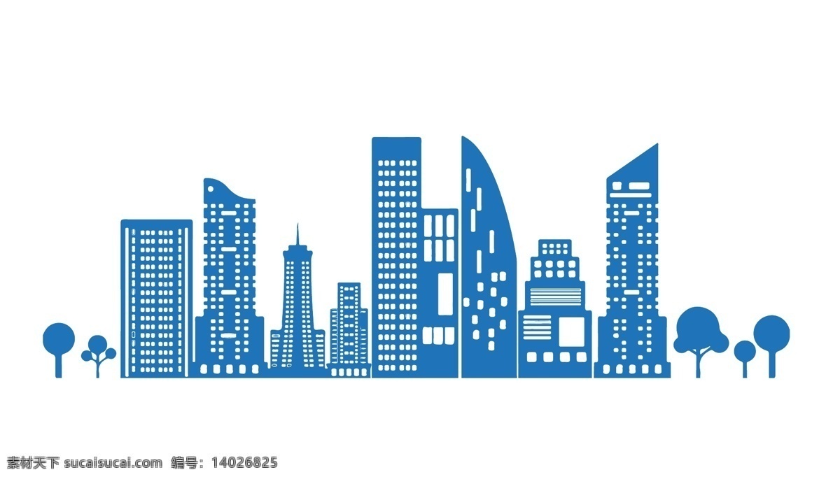 城市剪影 城市 剪影 元素 矢量 办公楼 标志图标 其他图标