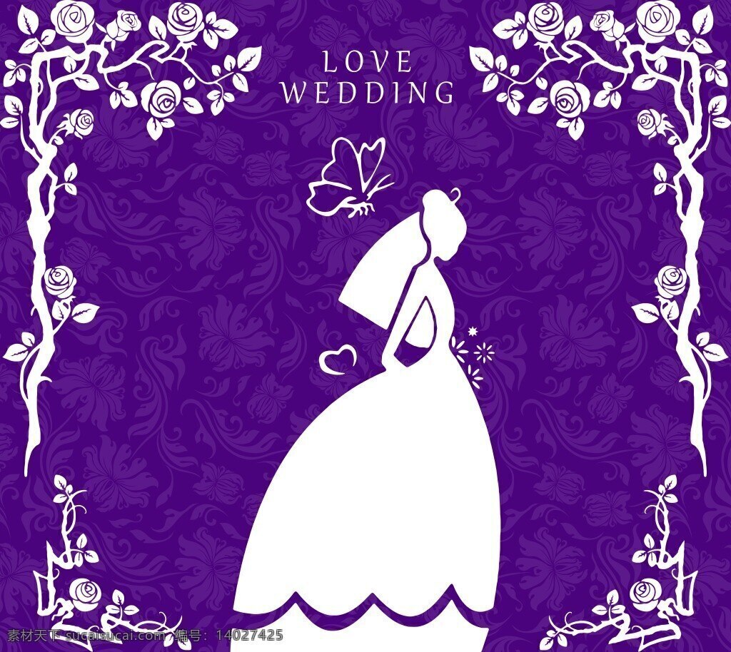 婚礼紫色背景 婚礼背景 紫色背景 紫色效果图 白色