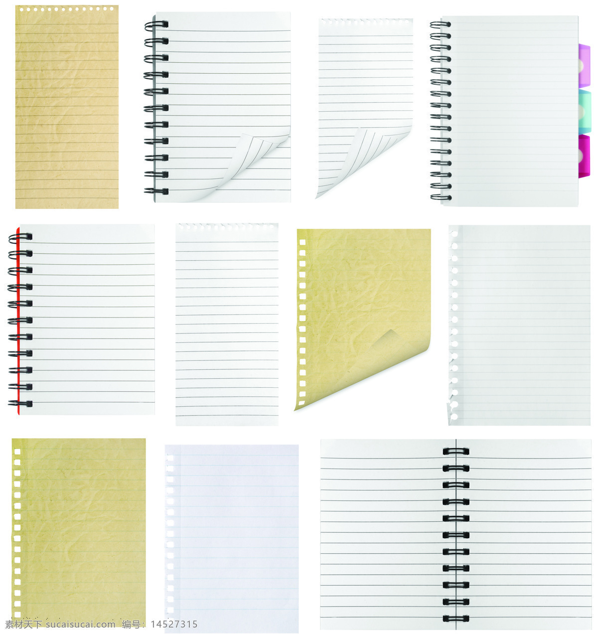 笔记本 纸张 本子 本本 空白纸张 办公学习 生活百科 白色