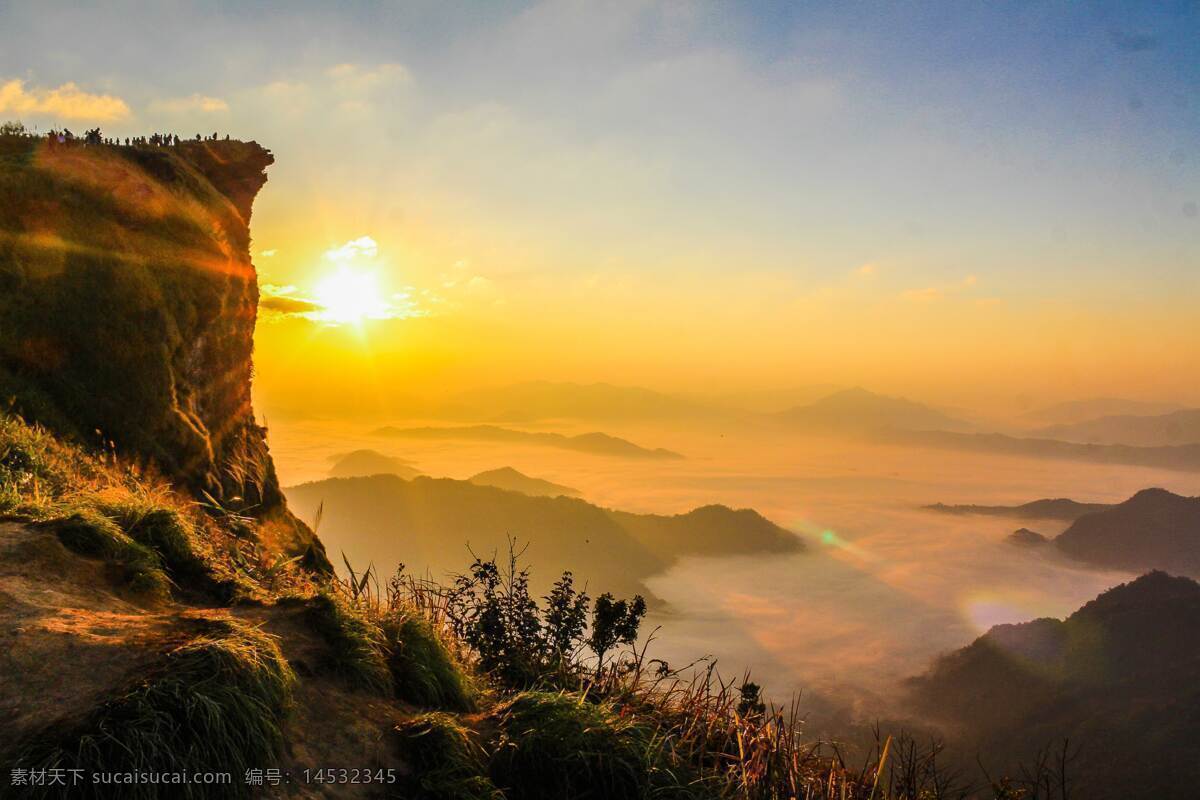 夕阳 下 大山 风景 壮丽 美景 黄昏 高山 多娇江山 自然景观 自然风景