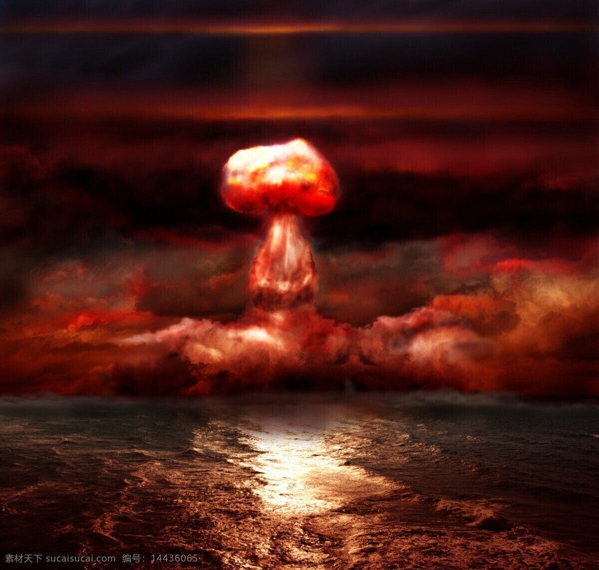 核武器 爆炸 核武器爆炸 原子弹爆炸 爆炸蘑菇云 炸弹 火焰 军事武器 现代科技