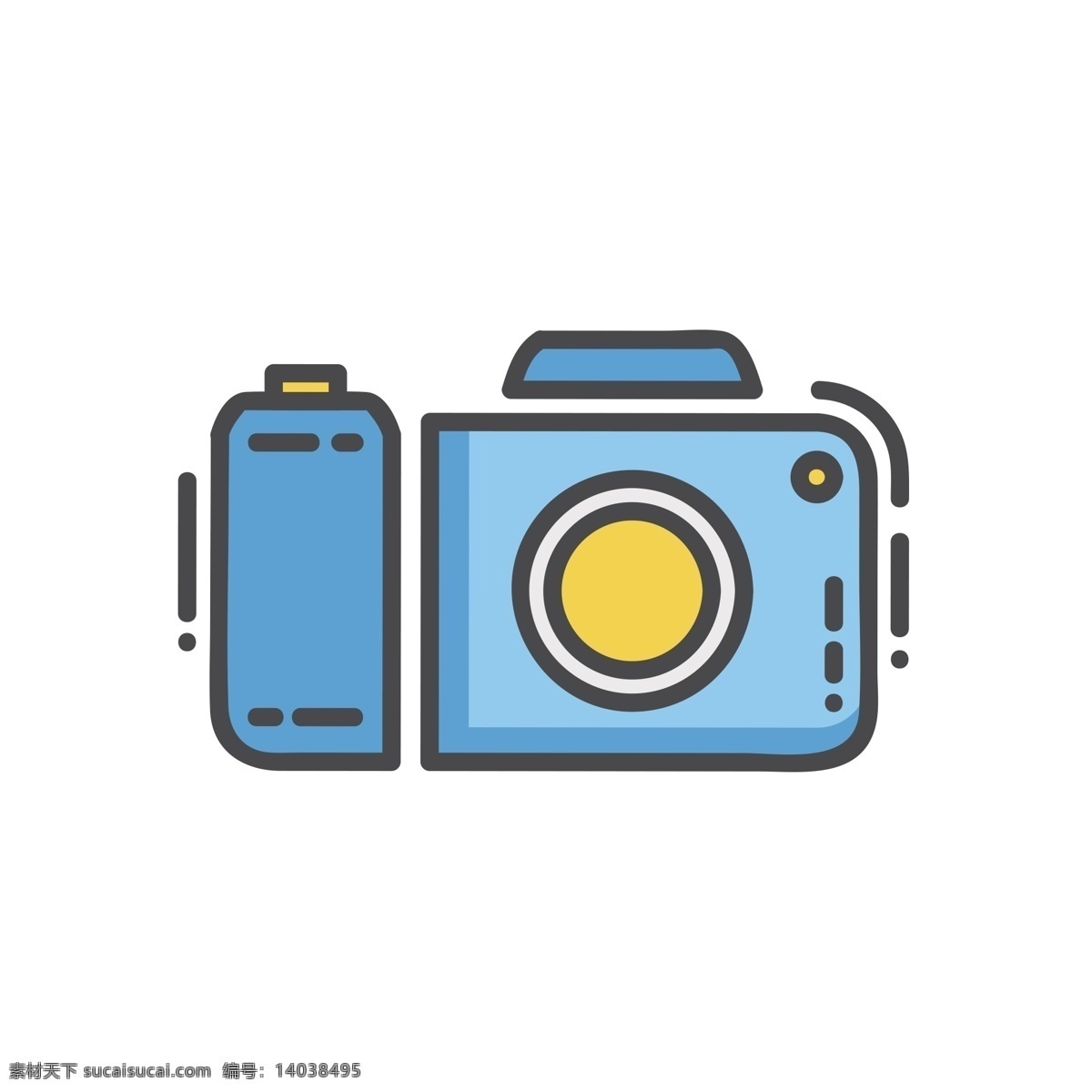 卡通相机 照相机 小相机 扁平化ui ui图标 手机图标 界面ui 网页ui h5图标