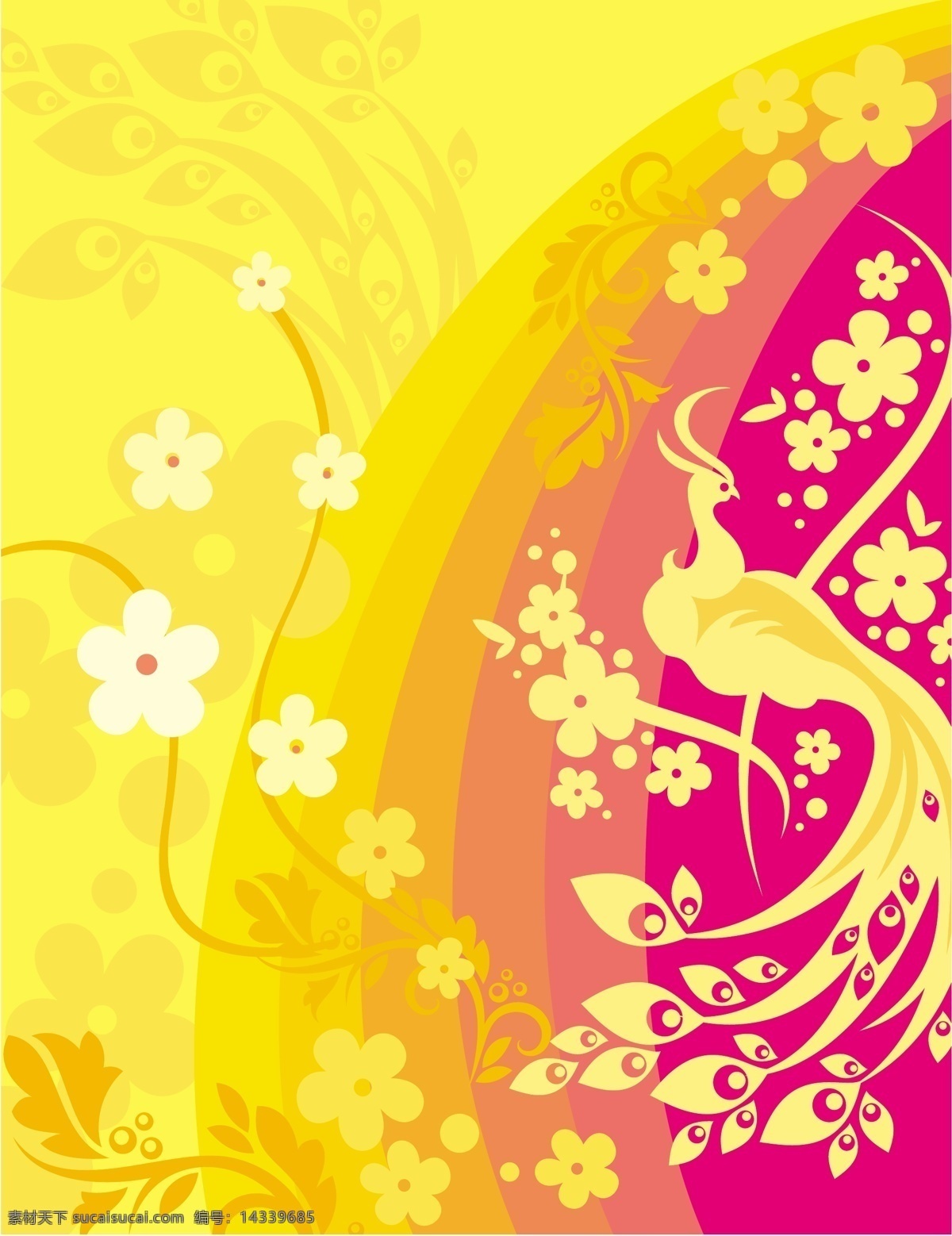 吉祥 鸟 花纹 背景 花边 吉祥鸟 吉祥鸟花纹 矢量图 花纹花边