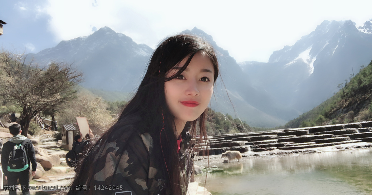 西藏旅游 姑娘 西藏 旅游 雪山 美女 高清图片 人物图库 女性女人