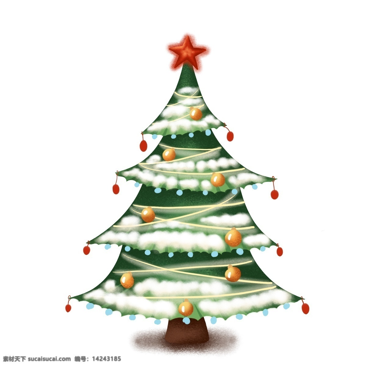 手绘 冬季 树木 圣诞树 插画 商用 分层 手绘冬季树木 卡通礼品树 原创 圣诞礼品 树 ps 设计素材 创意 元素 冬季礼品树木