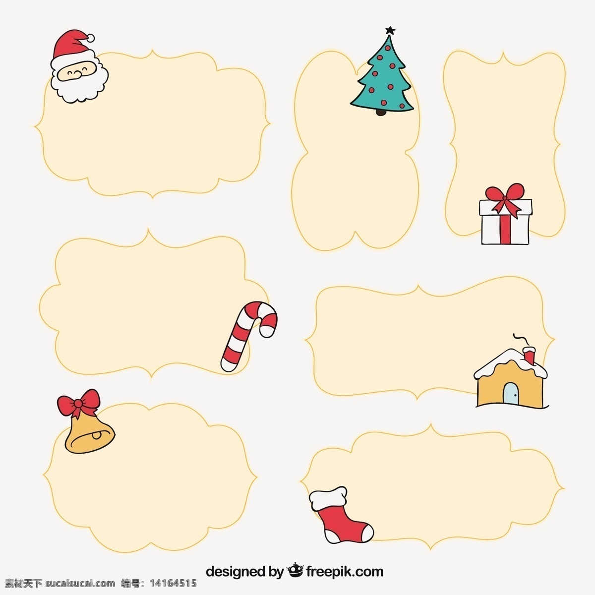 粗略 圣诞 框架 集 架 圣诞节 标签 一方面 相框 圣诞快乐 冬天 手绘的 快乐的 庆祝的节日 节日快乐 圣诞架 手工绘图 绘制 季节 白色