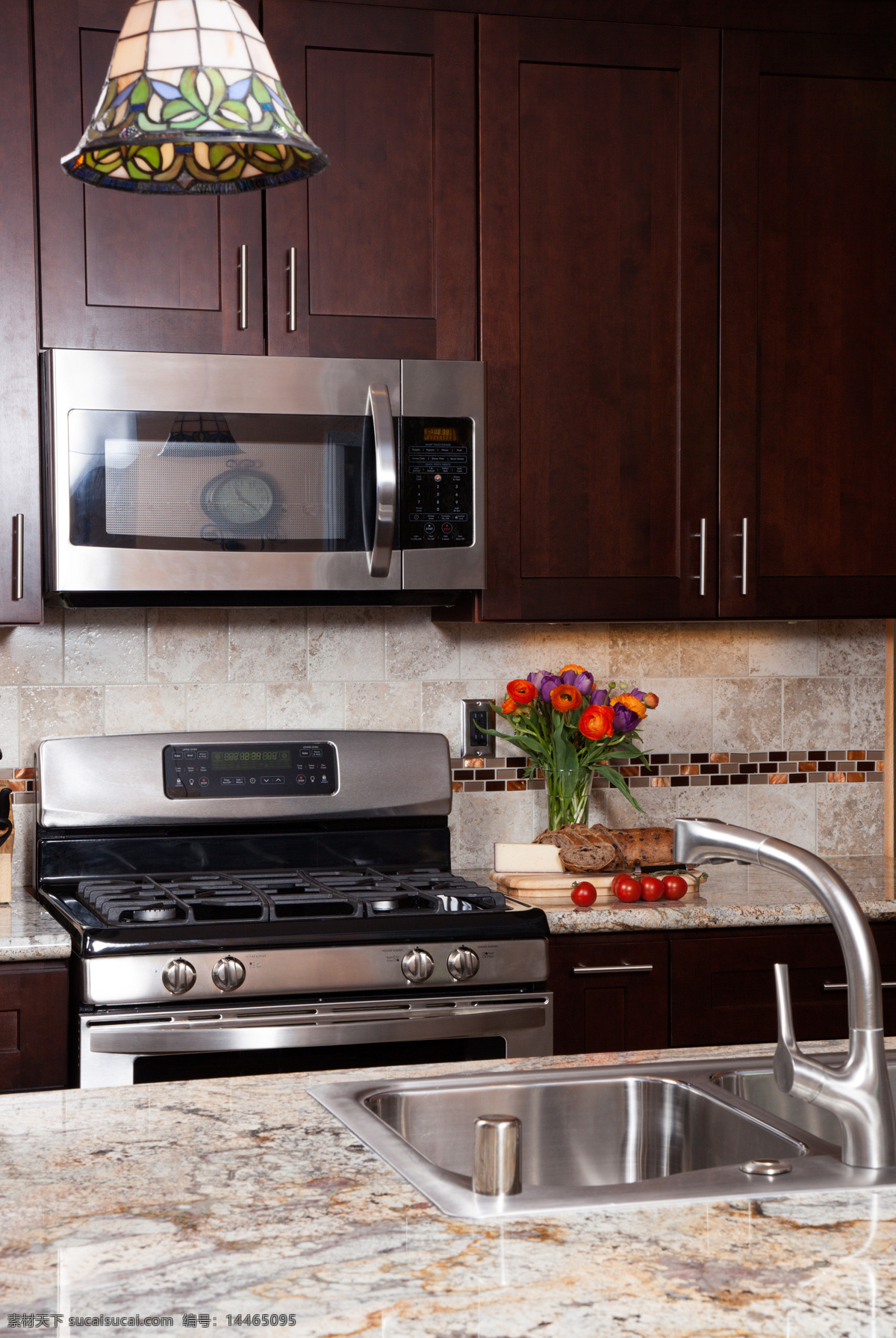 现代化 厨房 微波炉 水槽 灶具 室内设计 厨房设计 装修 装潢 橱柜 环境家居