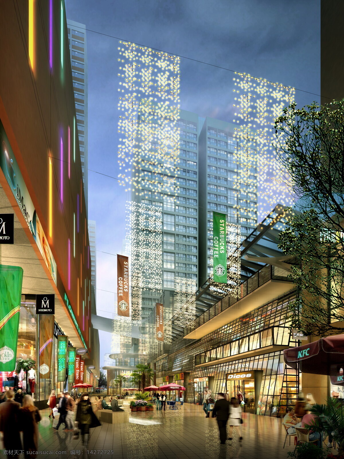 商业 步行街 3d设计 商业综合体 商业内街 商业步行街 商业氛围 精品商业 商业街透视 3d模型素材 其他3d模型