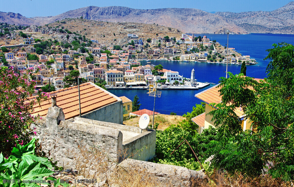 美丽 希腊 风景 圣托里尼风景 爱琴海风景 海岸城市风光 希腊旅游景点 其他风光 风景图片
