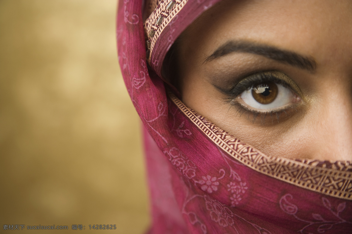 蒙 面的 伊朗 女性 阿拉伯女性 伊朗女性 外国女性 蒙面 头巾 装扮 女人 美女图片 人物图片
