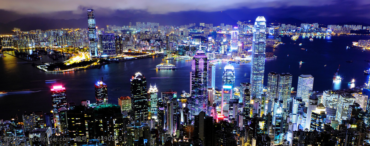 香港 夜景 繁华 都市 现代化 全景 都市繁华 香港夜景 中国 现代化城市 全景图片 建筑园林 建筑摄影