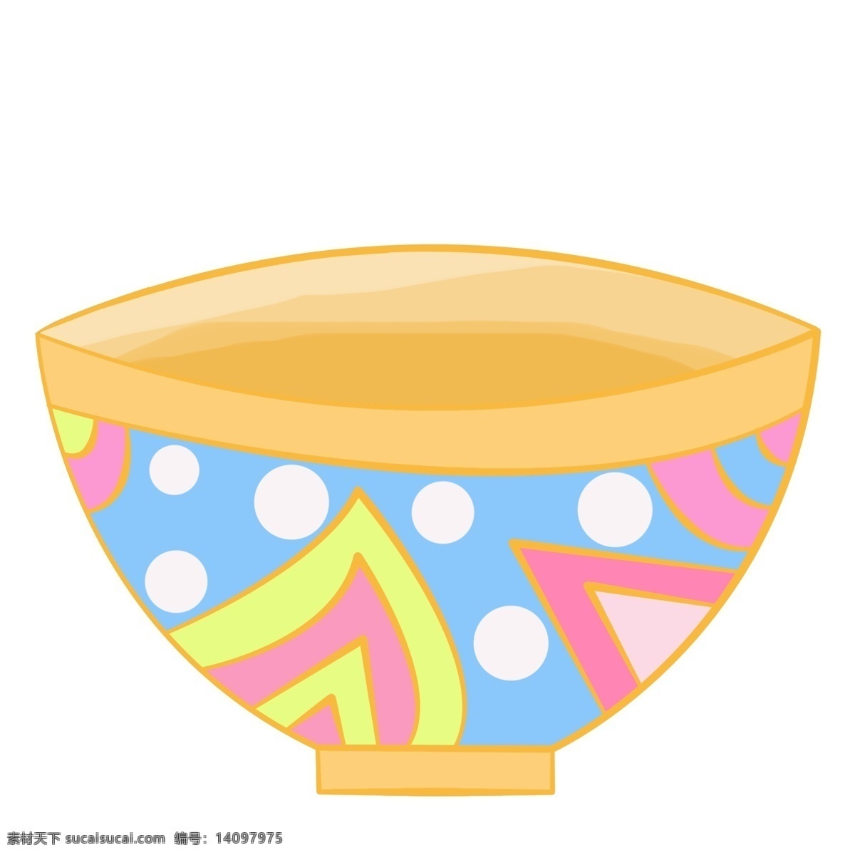 彩色花纹碗具 厨具 餐具 碗